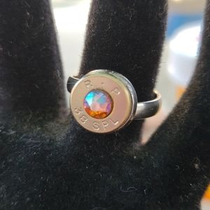 Handmade bullet ring